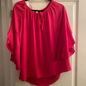 Fuchsia pink top M nice style casual or dress up